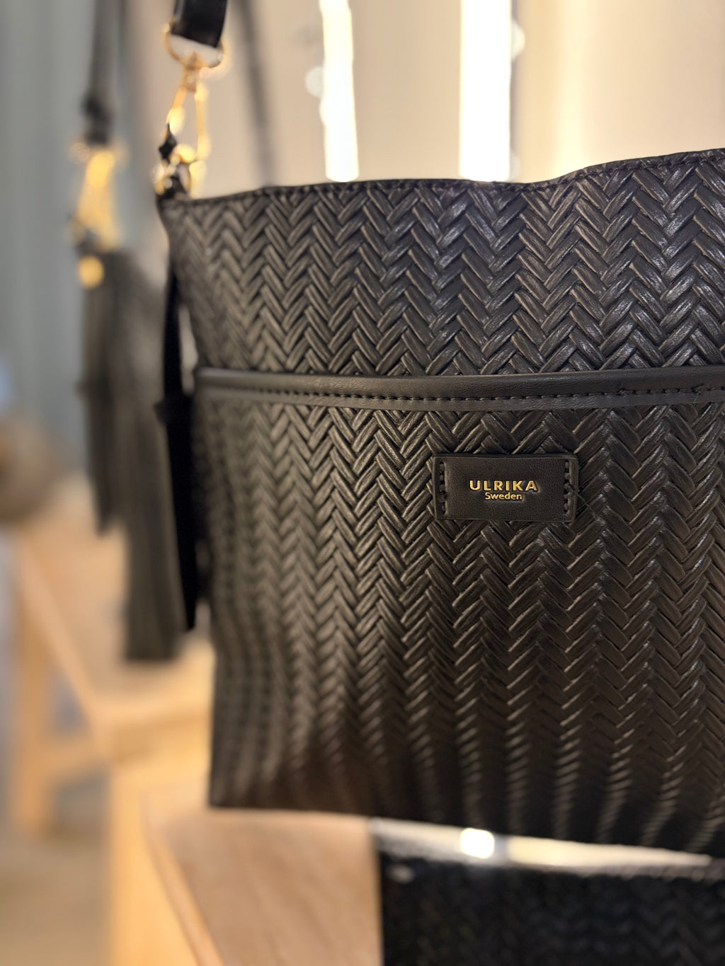 Väska flätad shopper