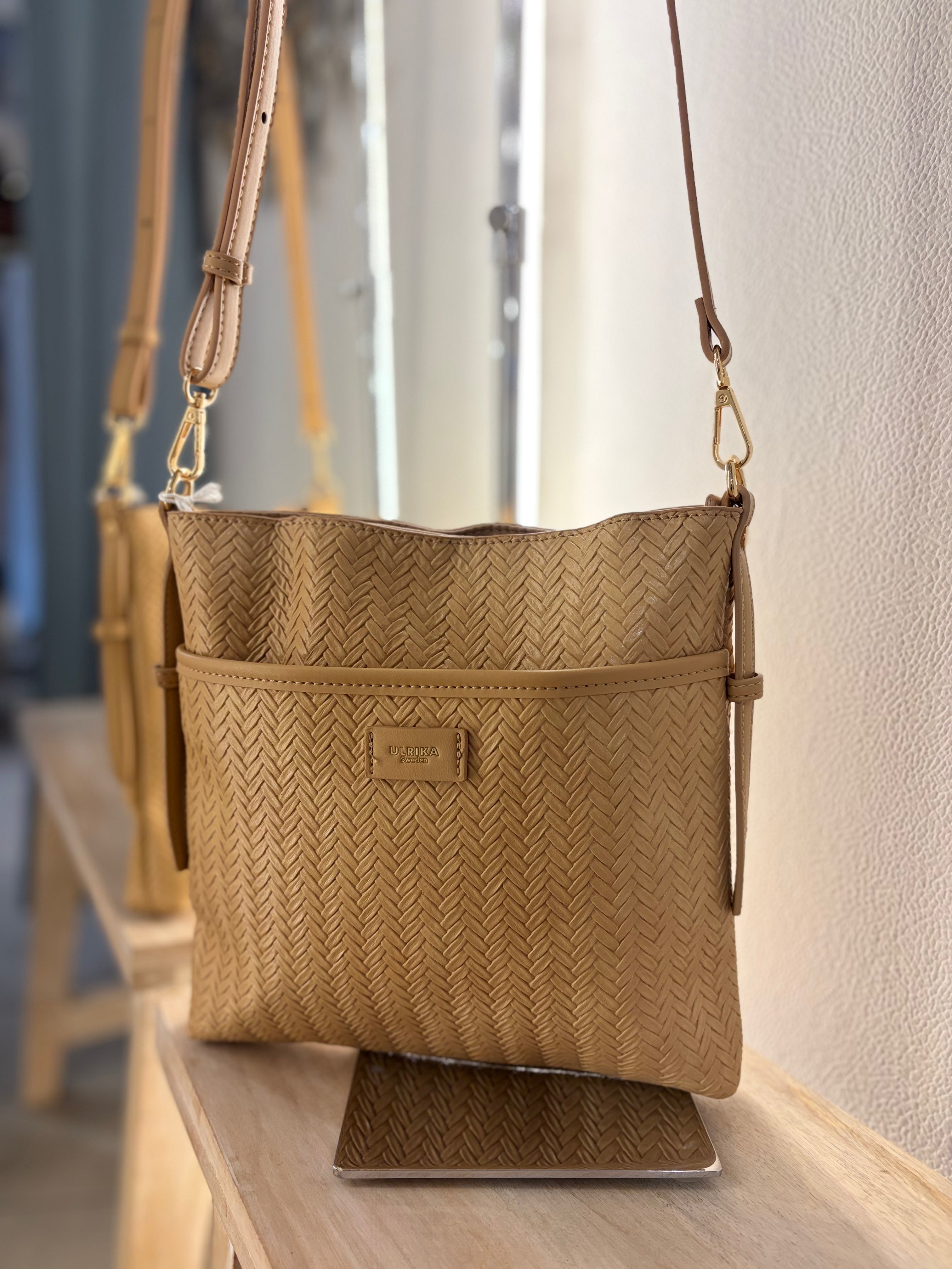 Väska flätad shopper